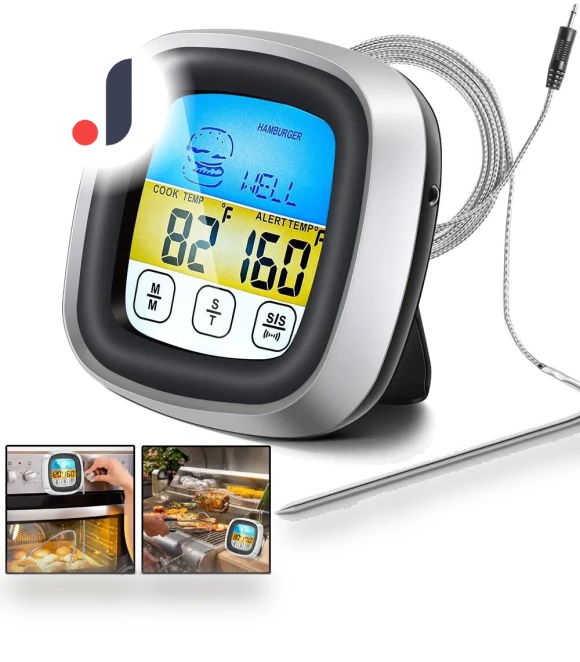 Digital Kitchen Thermometer with Touch Screen — Instant-Read, XYNN