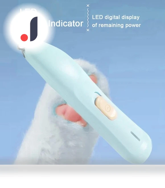 Electric Pet Grooming Clippers with LED Light — Scissors, Smart Pet Supplies