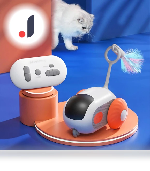 Intelligent Sports Car with Remote Control — Cat Playthings, Smart Pet Supplies
