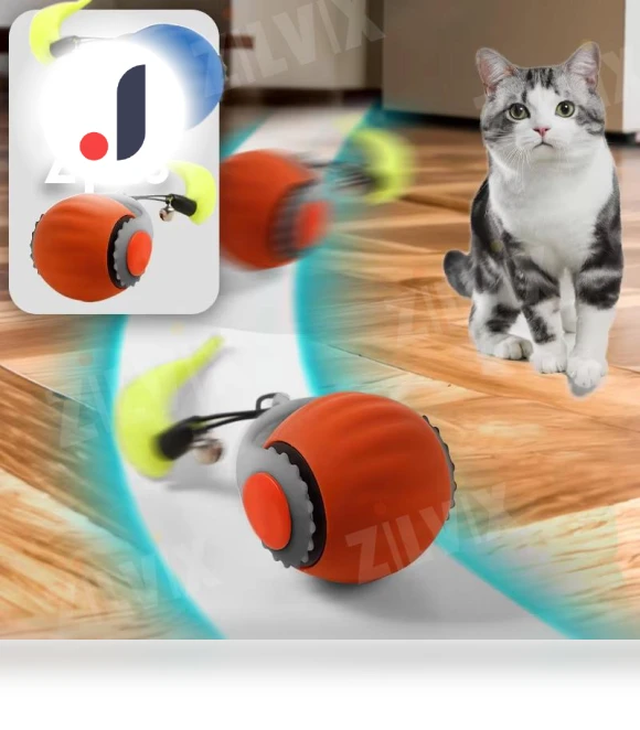 Interactive Cat Toy Ball — Cat Playthings, Smart Pet Supplies