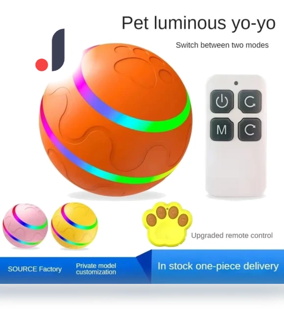 Interactive Pet Ball with Remote Control — Balls, Smart Pet Supplies