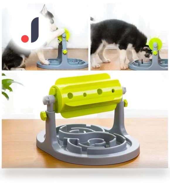 Interactive Pet Food Puzzle Roller Toy — Toys, Smart Pet Supplies