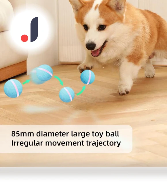 Interactive Rechargeable Pet Ball — Balls, Smart Pet Supplies