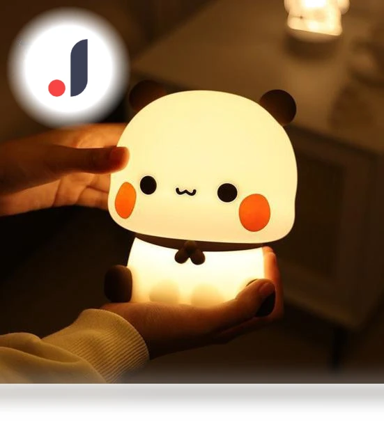 Night Light with Cartoon Panda Design — Night Lights, Home Kits