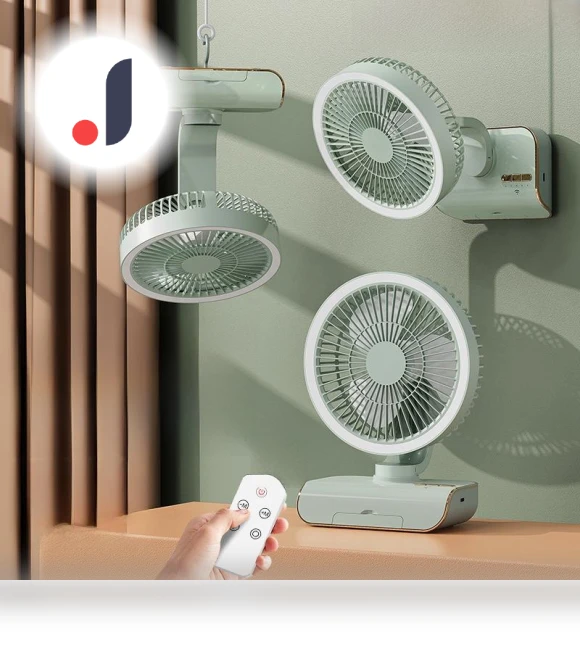 Portable Desk Fan with Remote Control — Portable Cooling Solutions, Pento Smart