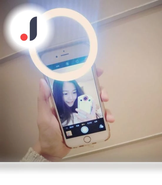 Portable Selfie LED Ring Light Clip — Selfie Lights, Smart Electron