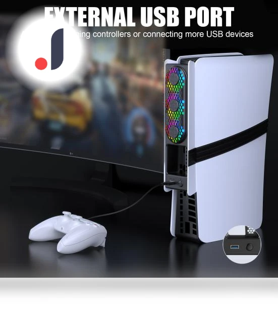 RGB Cooling Fan for Gaming Console — Cooling Pads & Fans, O La