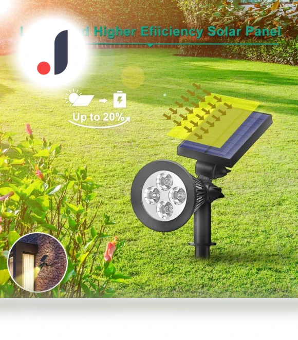 RGB Solar Spotlight — Outdoor Illumination, Smart Mouse