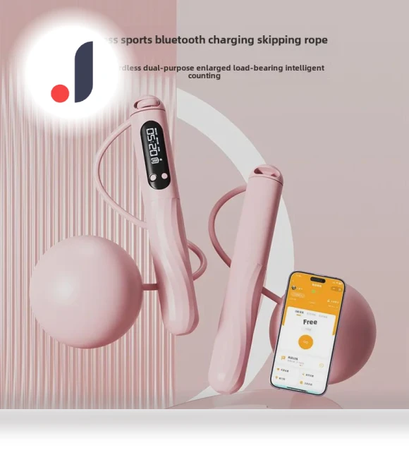 Smart Bluetooth Rechargeable Wireless Jump Rope with Weighted Balls for Fitness — Jump Ropes, VantaGoods