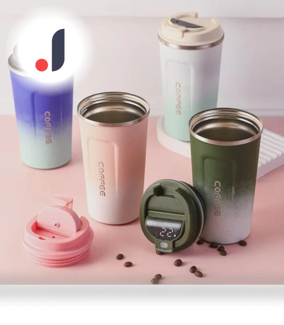 Smart Thermos with Gradient Design — Travel Drinkware, StrideBox