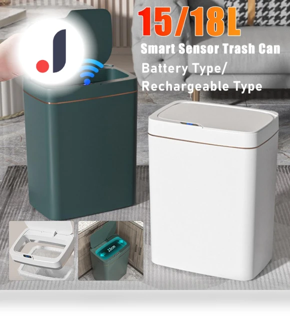 Smart Touchless Trash Can — Kitchen Cans, Indoor Furniture