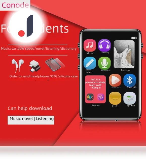 Touchscreen MP3 Bluetooth Music Player with English-Chinese Dictionary — Portable Media Players, VantaGoods