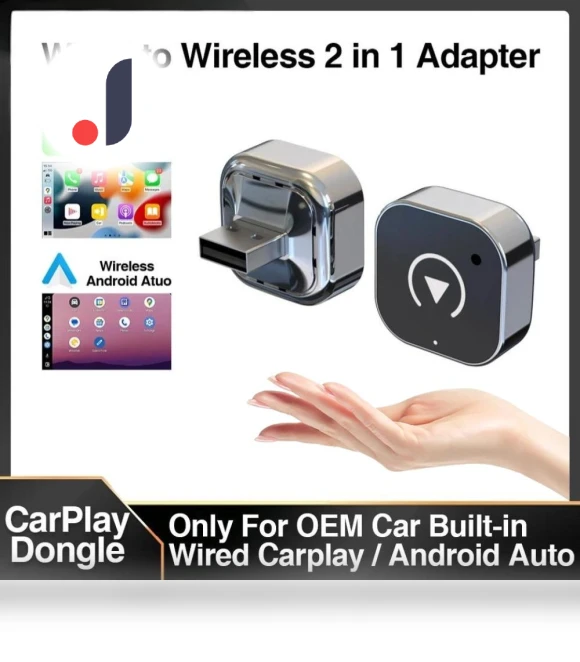 Wireless CarPlay/Android Auto Adapter — Stereo Receivers, YJMP Auto Parts