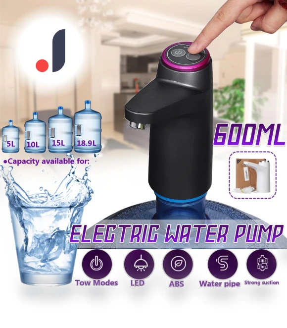 Automatic Portable USB Wireless Electric Water Pump — Hydration Solutions, Chic Interiors