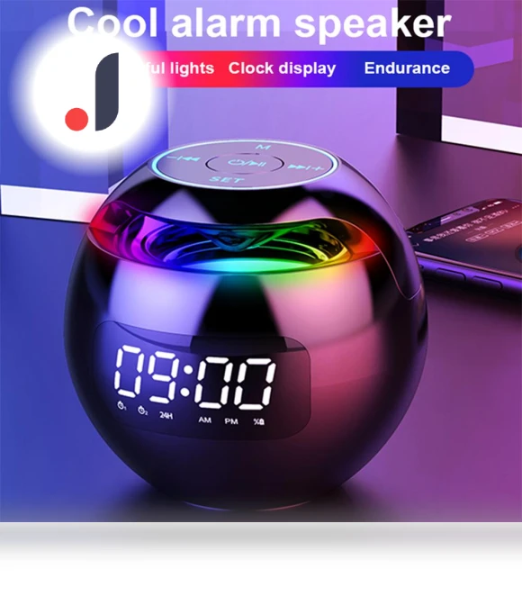 Bluetooth Speaker Night Light Alarm Clock — Alarm, DC-HOME Textile