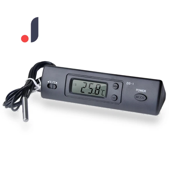 Car Thermometer with LCD Display — Clock, DC-HOME Textile