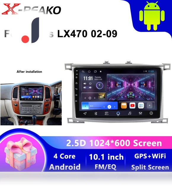 CarPlay WiFi Android 13 Car Radio with Touch Screen GPS Navigation — Stereo Receivers, X-REAKO Global Car Radio