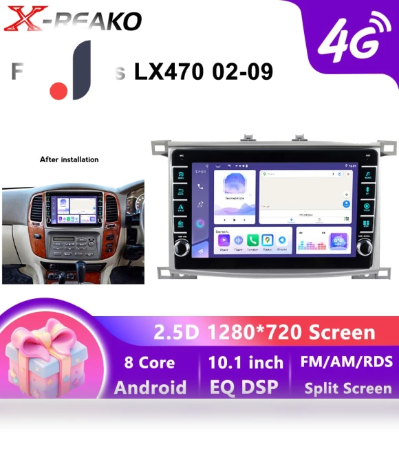 CarPlay WiFi Android 13 Car Radio with Touch Screen GPS Navigation — In-Dash, X-REAKO Global Car Radio