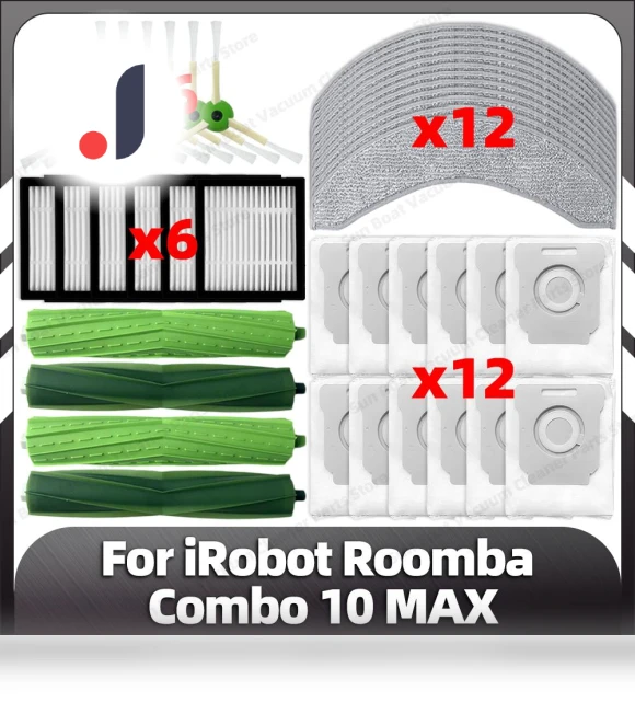 Compatible Accessory Kit for iRobot Roomba Combo 10 Max — Parts & Accessories, Modern Home Furnishing
