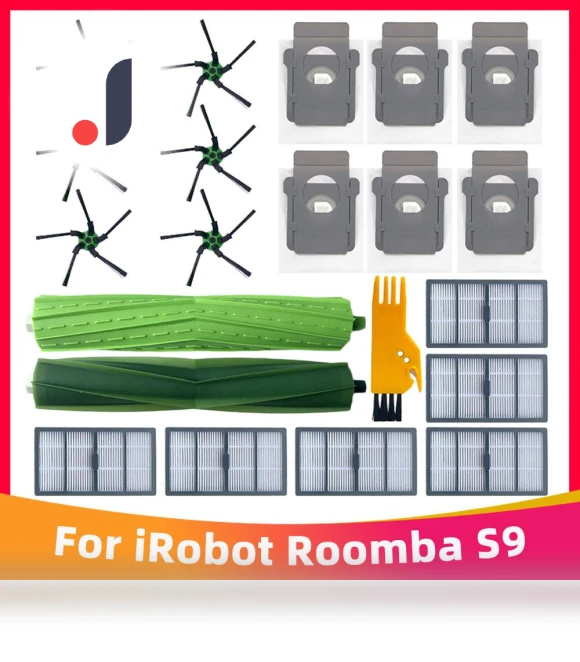Compatible HEPA Filter, Side Brush, Dust Bin for iRobot Roomba S9/S9+ — Parts & Accessories, Modern Home Furnishing