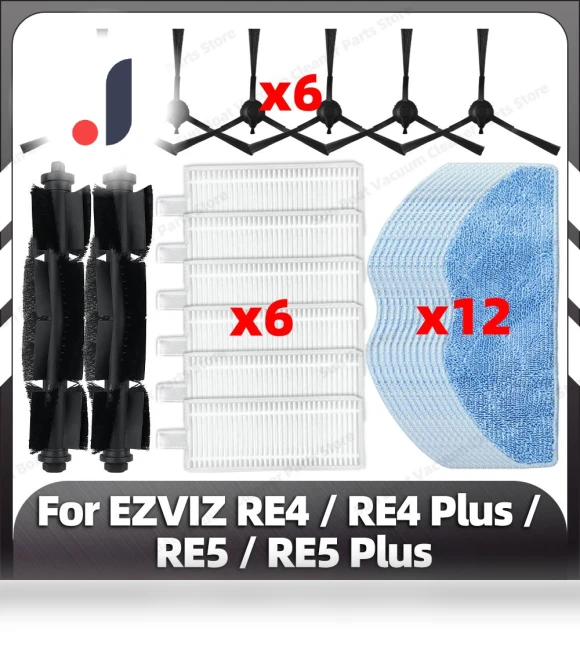Compatible Replacement Parts for EZVIZ RE4/RE5 Robot Vacuum — Parts & Accessories, Modern Home Furnishing