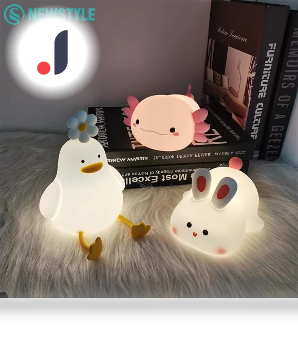 Cute Axolotl Night Light — Night Lights, Modern Home Furnishing