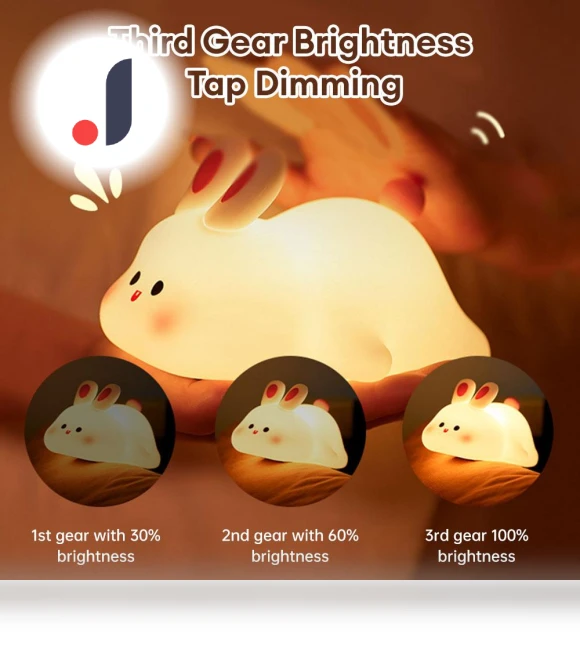 Cute LED Night Light with Touch Sensor — Night Lights, Chic Interiors