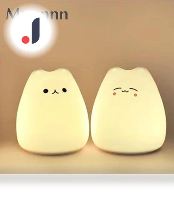 Kawaii Cat Lamp LED Night Light — Night Lights, DC-HOME Textile