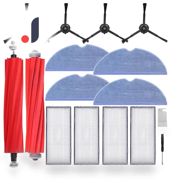 Main Side Brush, HEPA Filter, Cleaning Cloth — Parts & Accessories, Modern Home Furnishing