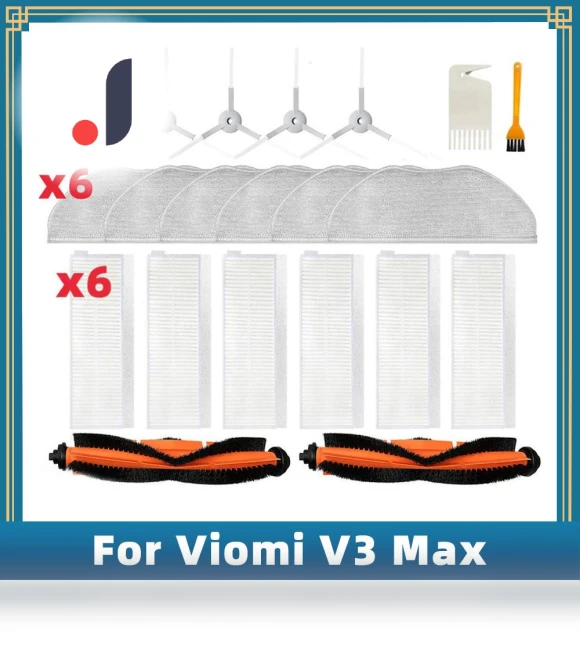 Main Side Brush Hepa Filter Mop Cloth Spare Parts Accessories — Parts & Accessories, Xiaomi