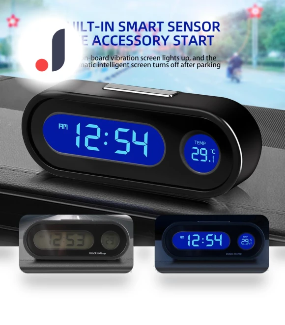Mini Electronic Car Clock — Clock, LIAESMART