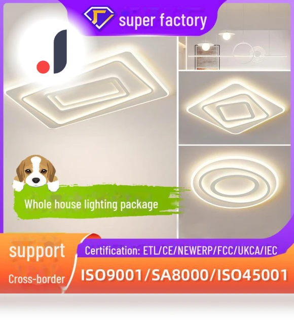 Nordic Modern Smart LED Ceiling Light — Overhead Lighting, WoW Home