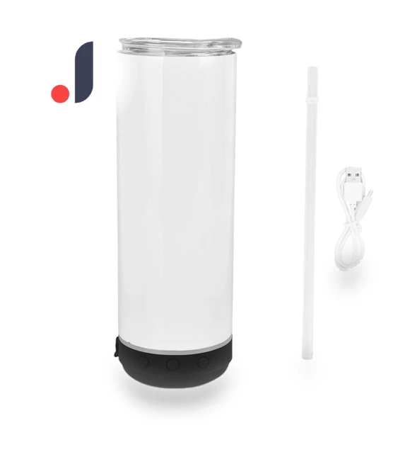 Portable Music Mug with Bluetooth Speaker — Travel Mugs & Tumblers, KONNWEI