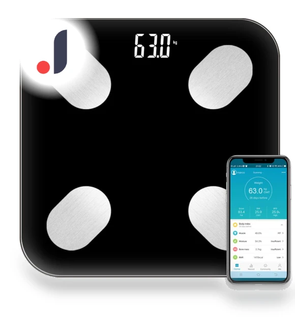 Premium Smart Bathroom Scale — Weight Management Tools, DC-HOME Textile