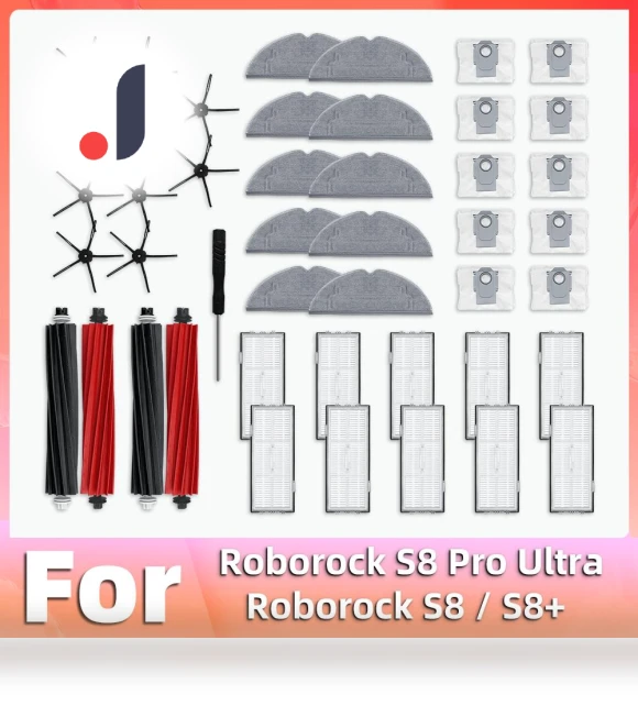 Roborock S8 / S8 Pro Ultra / S8+ Robot Vacuum Accessories Kit — Parts & Accessories, Modern Home Furnishing