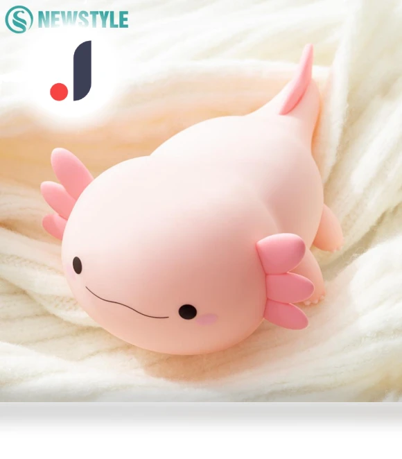 Silicone Axolotl Night Light — Night Lights, Modern Home Furnishing