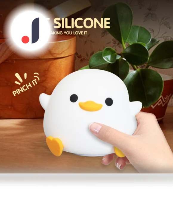 Silicone Night Light Duck with Timer — Night Lights, DC-HOME Textile