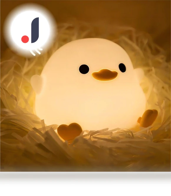 Silicone Night Light in Duck Shape for Kids — Night Lights, Modern Home Furnishing