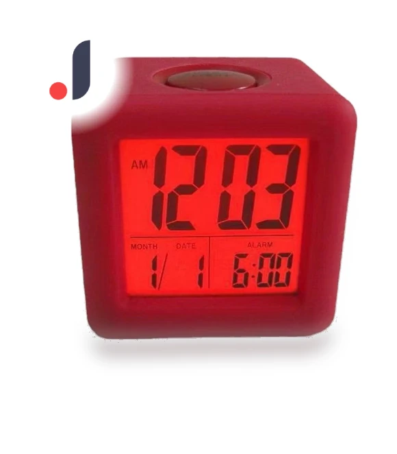 Silicone Square Alarm Clock — Alarms & Clocks, DC-HOME Textile