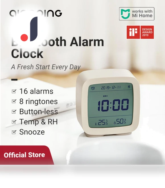 Smart Bluetooth Digital Alarm Clock — Alarms & Clocks, Qingping