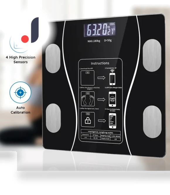 Smart Body Fat Scale — Body Composition Analysis, DC-HOME Textile