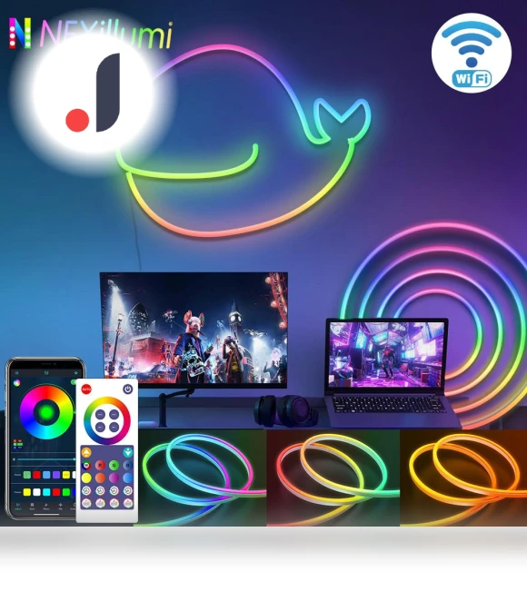Smart LED Neon Light RGBIC Dreamcolor — LED Strips, Modern Home Furnishing