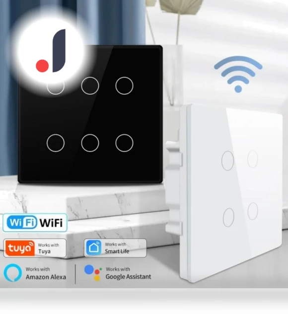 Smart Switch 4x4 Brazil Standard — Smart Home Hubs & Controllers, Modern Home Furnishing