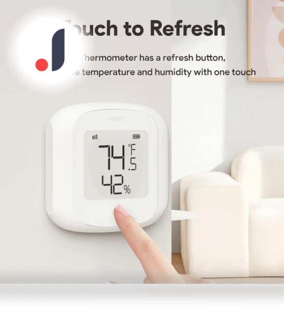 Smart WiFi/Zigbee Temperature and Humidity Sensor — Home Climate Control, DC-HOME Textile