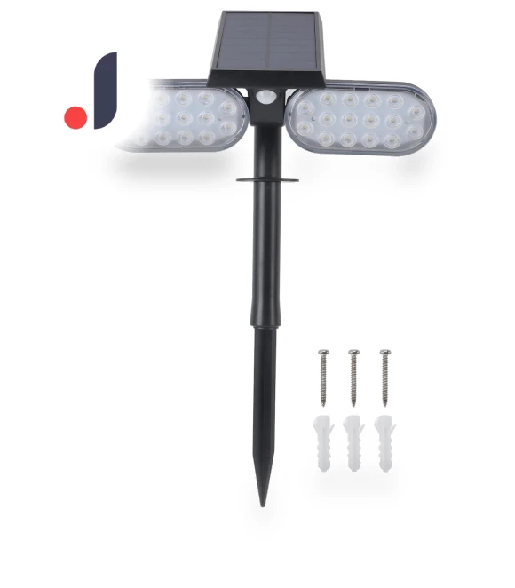 Solar Motion Sensor Wall Light — Outdoor Security & Flood Lighting, KONNWEI