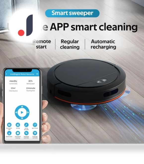 Sweeping Robot Vacuum — Smart Cleaning Robots, Chic Interiors