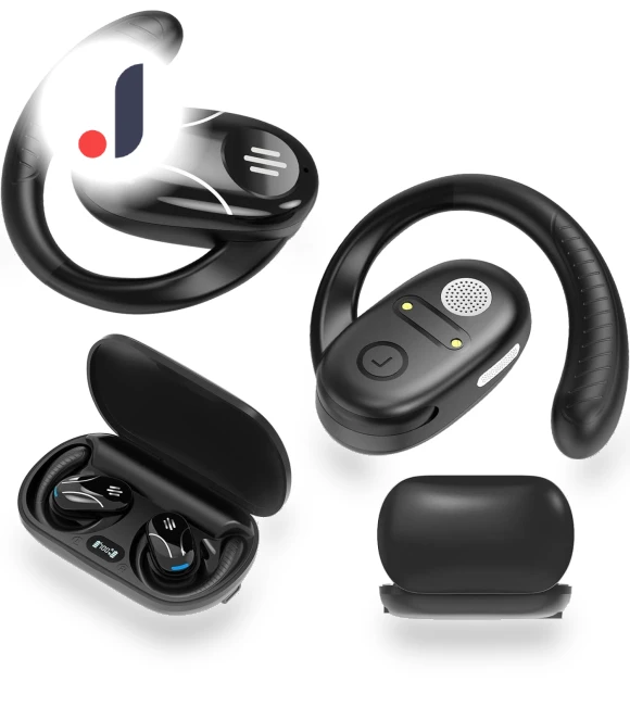 Wireless Bluetooth Earbuds with AI Translation — Language Translators, Junmaocun