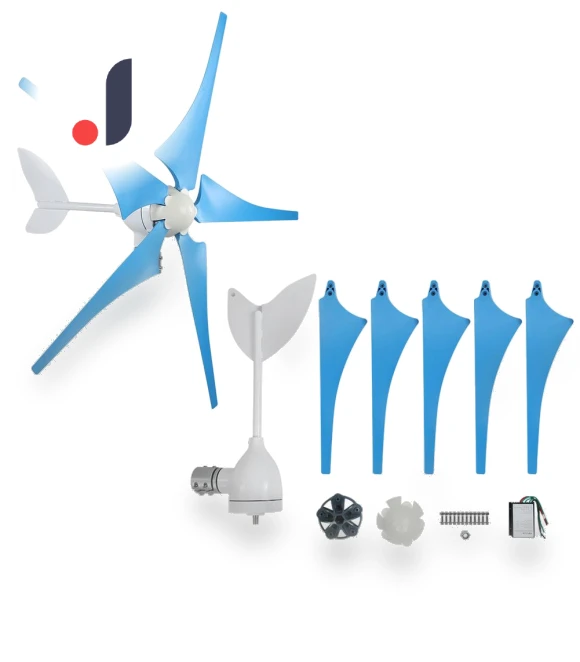 5-Blade Wind Turbine Kit with Power Controller — Solar Charging Solutions, Koogeelife