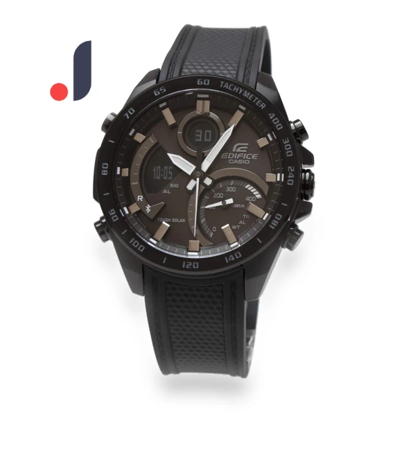 Bluetooth Smartphone Connected Tough Solar Chronograph Calendar Analog Digital Black Business Sports Waterproof Smart... — Watches, Casio