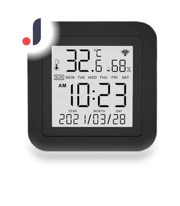Digital Thermometer-Hygrometer with IR Remote Control — Home Climate Control, Koogeelife